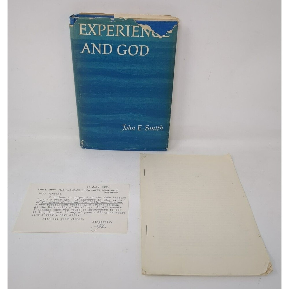 Experience and God John E Smith Book Oxford Press & Signed Card & Offprint VTG